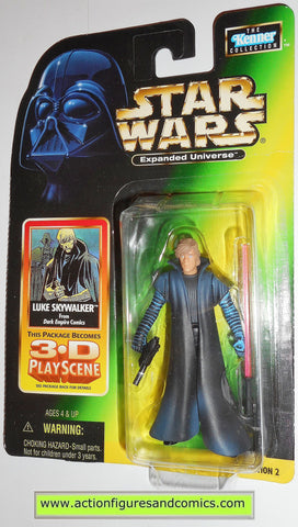 star wars action figures LUKE SKYWALKER dark side jedi expanded universe  moc