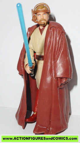 star wars action figures OBI WAN KENOBI jedi pilot gear #55 revenge of the sith