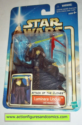 star wars action figures LUMINARA UNDULI 2002 Attack of the clones saga movie hasbro toys moc mip mib