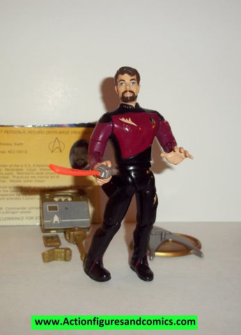 Star Trek COMMANDER RIKER 1992 series 1 playmates complete action figures