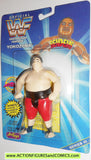 Wrestling WWF action figures YOKOZUNA 1996 bend-ems justoys WWE III moc