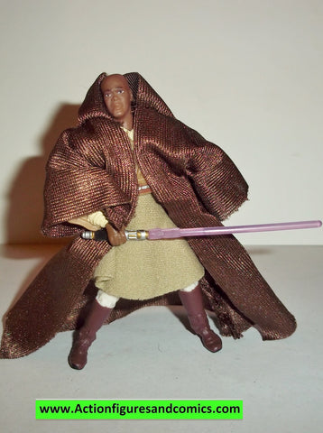 star wars action figures MACE WINDU cloth cloak jedi vs sith 2006 Saga