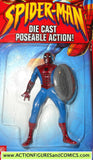 SPIDER-MAN Marvel die cast WEB SHIELD poseable action figure 2002 toybiz MOC