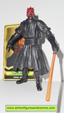 star wars action figures DARTH MAUL final duel power of the jedi