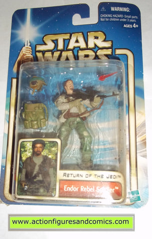 star wars action figures ENDOR REBEL SOLDIER 2002 Attack of the clones saga movie hasbro toys moc mip mib