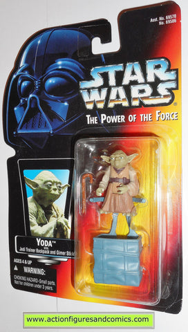 star wars action figures YODA red card power of the force hasbro toys moc