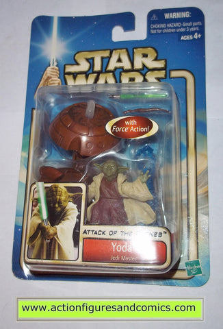 star wars action figures YODA jedi master force powers 2002 Attack of the clones moc