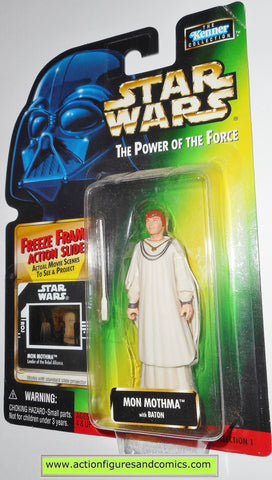 star wars action figures MON MOTHMA 1998 power of the force hasbro toys moc mip mib