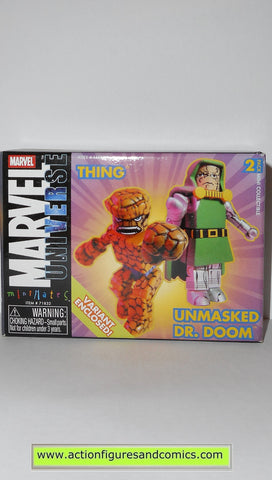 minimates THING DR DOOM unmasked marvel universe fantastic four 4 mib