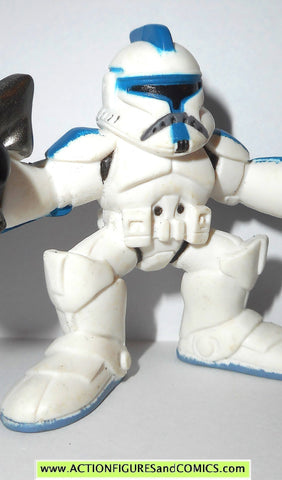 STAR WARS galactic heroes BLUE CLONE TROOPER episode II style complete