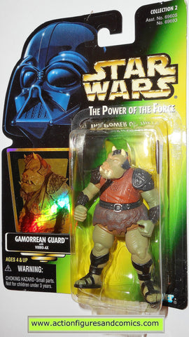 star wars action figures GAMORREAN GUARD power of the force hasbro toys moc