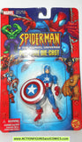 SPIDER-MAN Marvel die cast CAPTAIN AMERICA poseable 2002 toybiz MOC