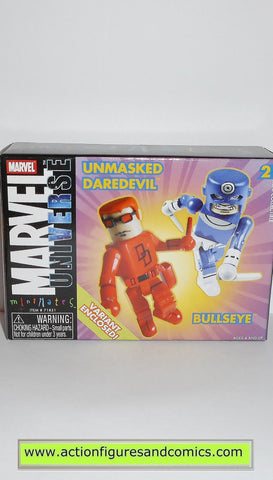 minimates DAREDEVIL unmasked BULLSEYE marvel universe action figures moc mip mib