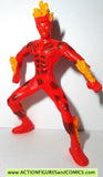 Marvel Heroes HUMAN TORCH 2.5 inch miniature poseable action figures 2005 toy biz universe