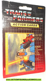 Transformers action cards SOUNDWAVE THUNDERCRACKER STARSCREAM trading card 1985