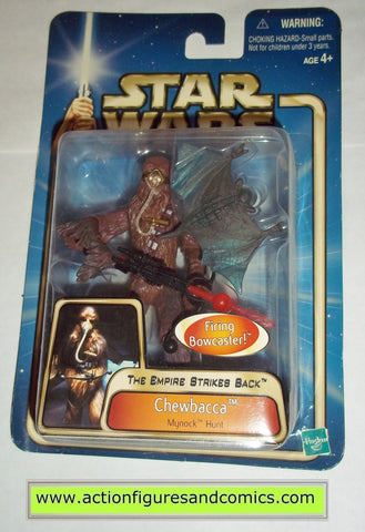 star wars action figures CHEWBACCA mynock hunt 2003 Attack of the clones saga movie hasbro toys moc mip mib