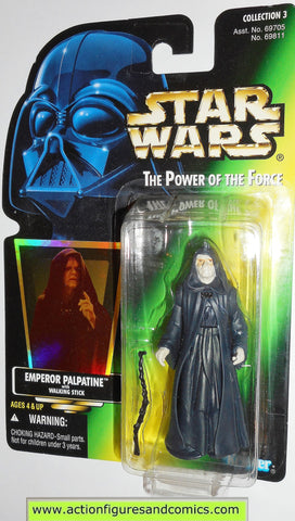 star wars action figures EMPEROR PALPATINE collection 3 power of the force hasbro toys moc