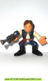 star wars galactic heroes HAN SOLO Brown belt New Hope hasbro pvc