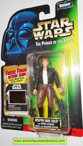 star wars action figures HAN SOLO BESPIN .03 Freeze frame power of the force moc