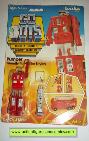 gobots transformers fire engine truck pumper action figures toys