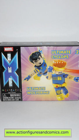 minimates ULTIMATE CYCLOPS WOLVERINE x-men marvel universe action figures moc mip mib