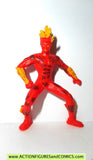 Marvel Heroes HUMAN TORCH 2.5 inch miniature poseable action figures 2005 toy biz universe