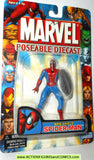 Marvel die cast SPIDER-MAN WEB SHIELD poseable action figure 2002 toybiz MOC