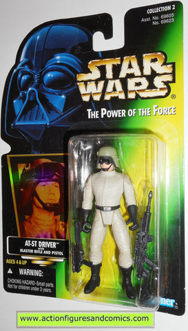 star wars action figures AT-ST DRIVER hologram .00 power of the force moc