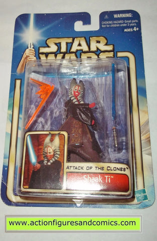 star wars action figures SHAAK TI insert 2002 Attack of the clones saga movie hasbro toys moc mip mib