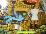 Masters of the Universe MO-LARR vs SKELETOR sdcc he-man motu action figures mib moc mip