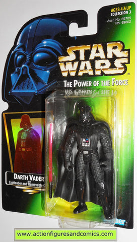 star wars action figures DARTH VADER power of the force .02 hasbro toys moc