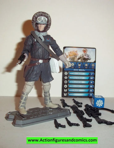 star wars action figures HAN SOLO HOTH galactic battle game edition complete