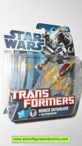 Transformers star wars ANAKIN SKYWALKER JEDI STARFIGHTER hasbro action figures moc mip mib