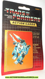 Transformers action cards MIRAGE indy race car autobot trading card 1985 000
