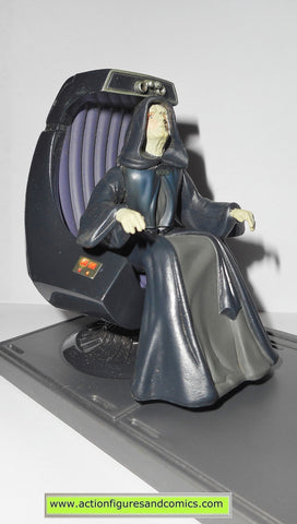 star wars action figures EMPEROR PALPATINE throne chair 1998 power of the force potf