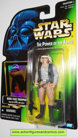 star wars action figures REBEL FLEET TROOPER power of the force .01 1997 hasbro toys moc
