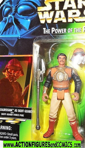 star wars action figures LANDO CALRISSIAN jabba's skiff guard potf 1997