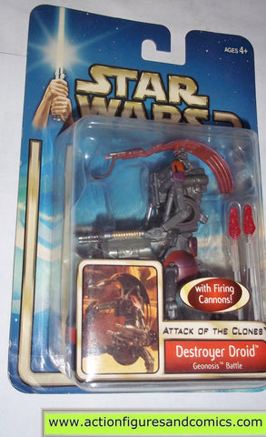 star wars action figures DESTROYER DROID geonosis battle 2002 Attack of the clones saga movie hasbro toys moc mip mib