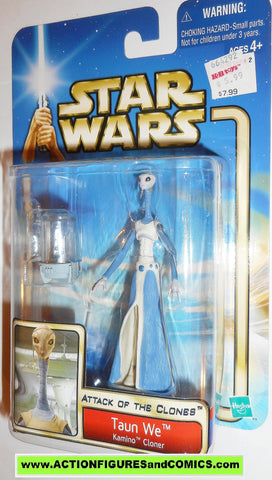 star wars action figures TAUN WE kamino cloner 2002 Attack of the clones saga movie moc