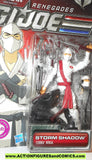 gi joe STORM SHADOW Renegades cobra ninja  2011 toy action figure moc