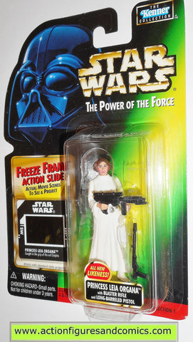 star wars action figures PRINCESS LEIA new likeness freeze frame power of the force MOC