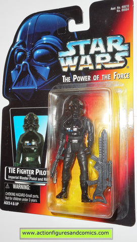 star wars action figures TIE FIGHTER PILOT .00 warning sticker power of the force moc