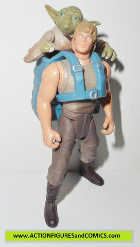 star wars action figures LUKE SKYWALKER & YODA dagobah hasbro toys action figures power of the force