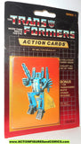 Transformers action cards DIRGE seeker jet decepticon trading card 1985