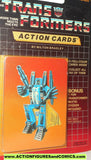 Transformers action cards DIRGE seeker jet decepticon trading card 1985