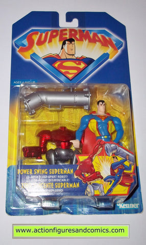 Superman the animated series POWER SWING kenner toys action figures moc mip mib