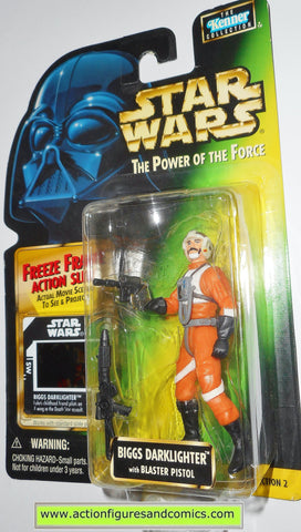star wars action figures BIGGS DARKLIGHTER X-wing pilot power of the force moc
