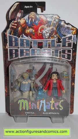 minimates BATTLE BEASTS STRICTUS BLISS REYNOLDS action figures moc mip mib