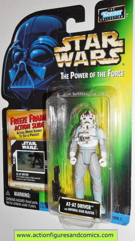 star wars action figures AT AT DRIVER 1998 power of the force hasbro toys moc