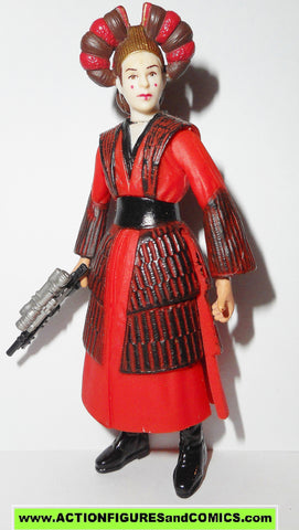 star wars action figures SABE queen amidala decoy power of the jedi